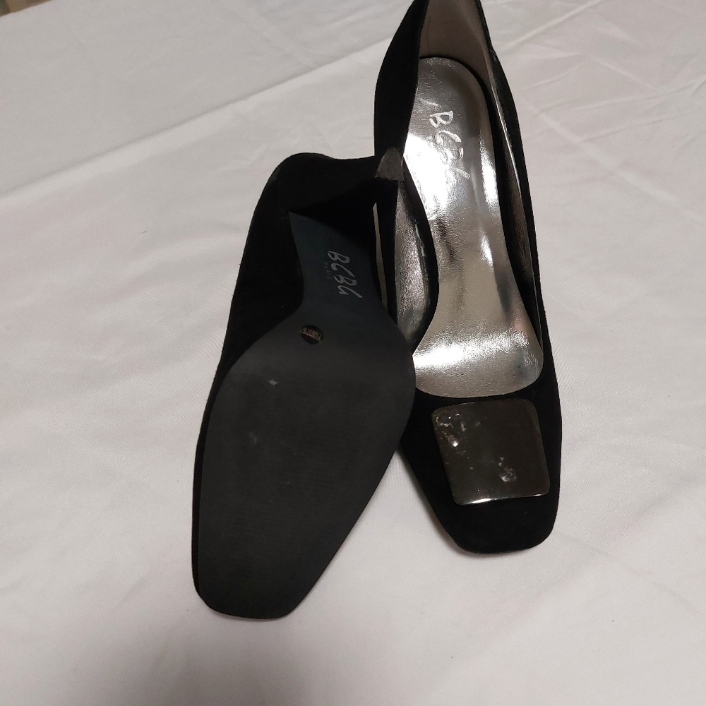Bcbg paris black suede shoes